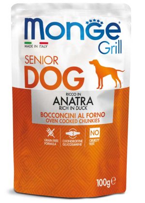 Monge Senior Dog Chunkies με πάπια 100g