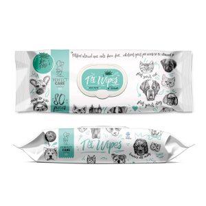 Pet Wipes μαντηλάκια καθαρισμού Aloe Forte 80τεμ.