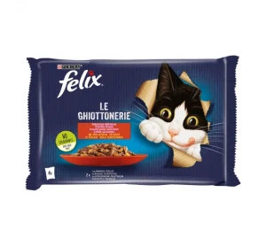 Purina Felix Le Ghiottonerie Beef & Chicken in Jelly 4x85gr