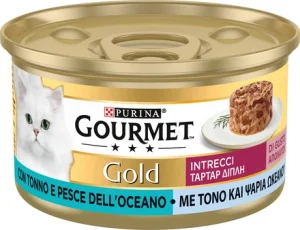 Purina Gourmet Gold Ταρτάρ Με Τόνο & Ψάρια Ωκεανού 85G